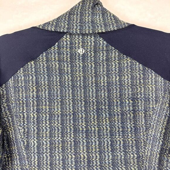 Lululemon Nice Asana Jacket Size 10 Ziggy Wee August Inkwell Luon Athletic - Picture 6 of 6